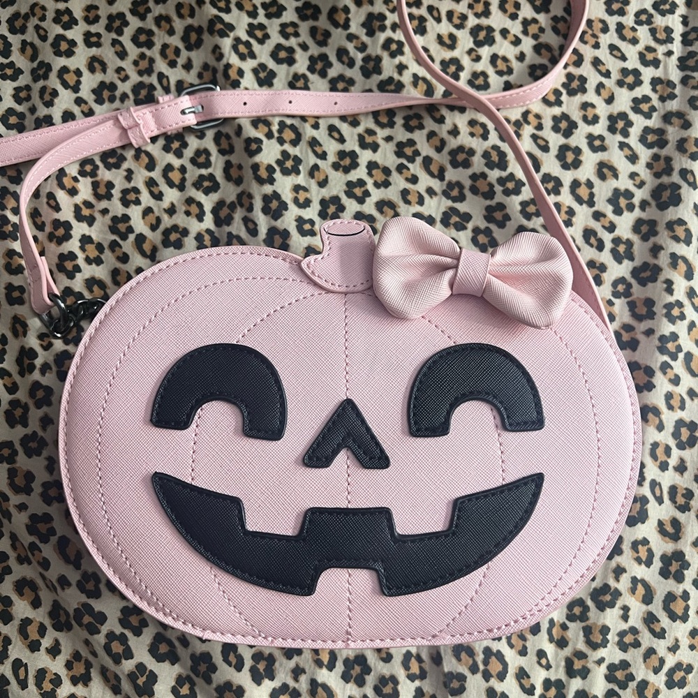 Pink Pumpkin Crossbody Bag